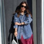 Gemstone Studded Denim Shirt