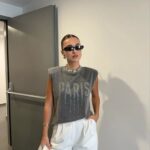 Anthracite Stone Embroidered T-shirt