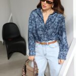 Patterned Oversize Shirt