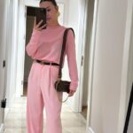 Pink Pleated Premium Palazzo Pants