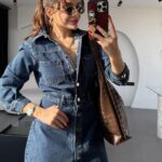 Victoria Darkblue Mini Jean Dress