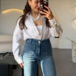 Renita White Stone Poplin Shirt