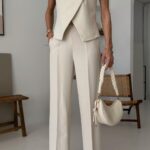 Premium Vest Set Cream