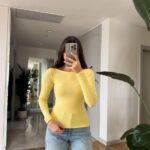 Boat Collar Top - Yellow