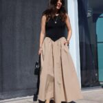 Top Stretch Bottom Poplin Dress