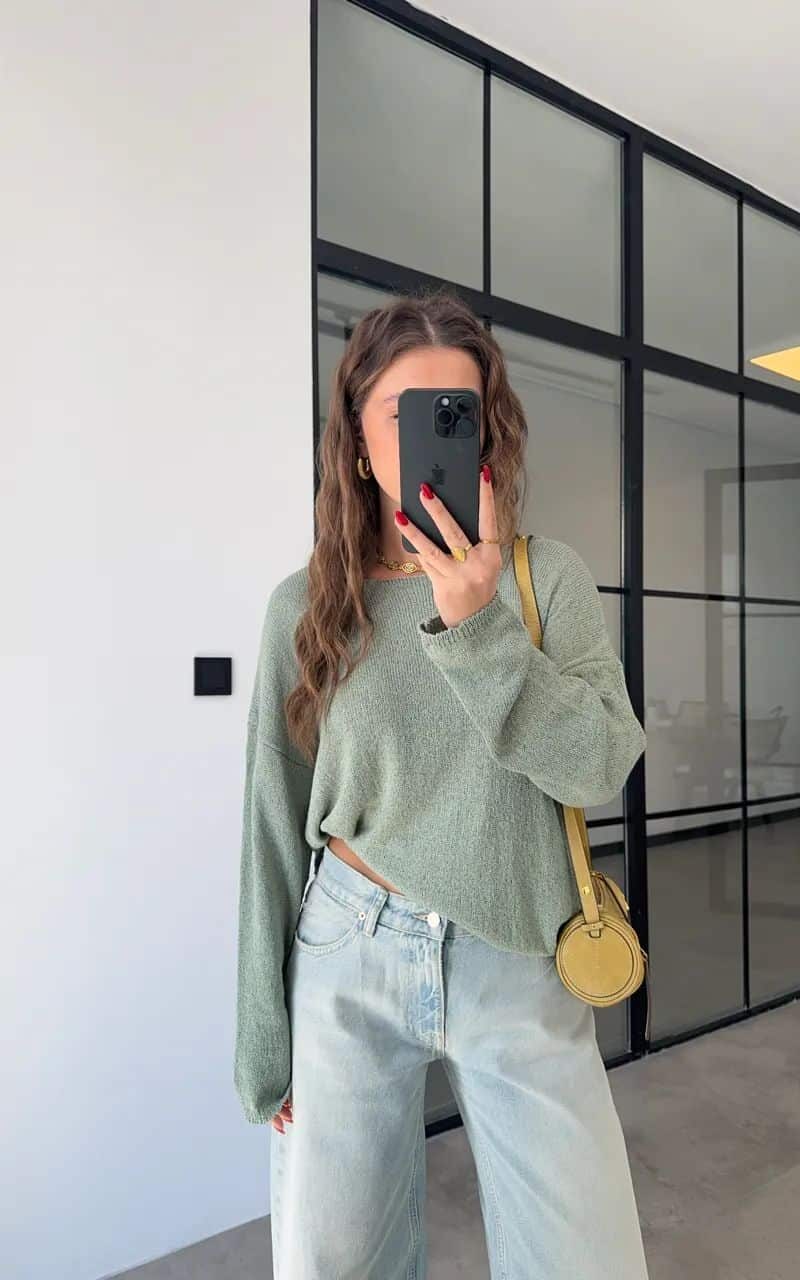 MINT GREEN MERCERIZED KNITWEAR