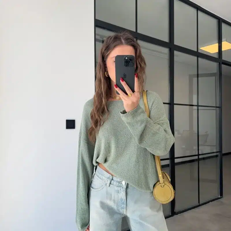 MINT GREEN MERCERIZED KNITWEAR
