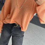 Orange MERCERIZED KNITWEAR