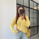 YELLOW MERCERIZED KNITWEAR