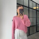 Pink Mercerized Knitwear