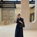 Earthy Charm Black Dress