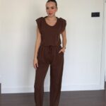 Shoulder Wadded Sensual Fabric Coffee Set