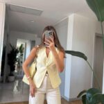 Two Button Vest - Yellow