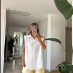 Padded Sleeveless Shirt - White