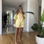 Posse Muslin Shorts Shirt Set - Yellow