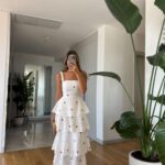 Layered Tied Back Fisto Dress - Red