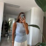 Kayak Neck Blouse -Light Blue