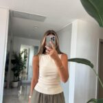 Boat Neck Blouse -Stone