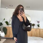 Black Shirt Dress Set
