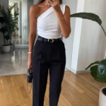 Carol Belted Carrot Pants - Black