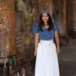 Balloon Sleeve Denim Blouse