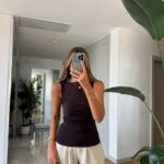 Collar Blouse -Dark Brown