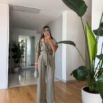 Garcia Blouse Pants Set - Khaki