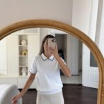 Biyeli White Short Sleeve Knitwear