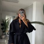 Fp Short Trench Coat - Black