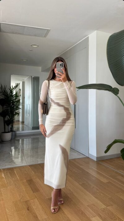Thalia Ruffle Detailed Dress