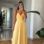 Samara Thin Strap Dress - Yellow