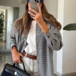 Cross Navy Blue Checkered Shirt