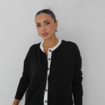 BLACK COLLAR Colourful CARDIGAN