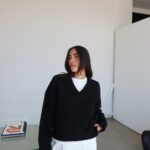 V Neck Soft Textured Sweater