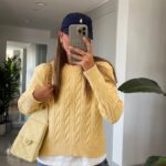 Lauren Hair Braided Sweater - Yellow