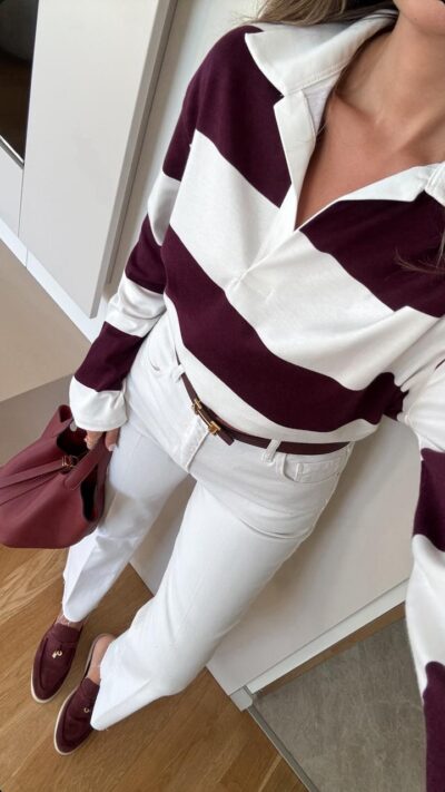 Striped Patterned Long Sleeve T-Shirt