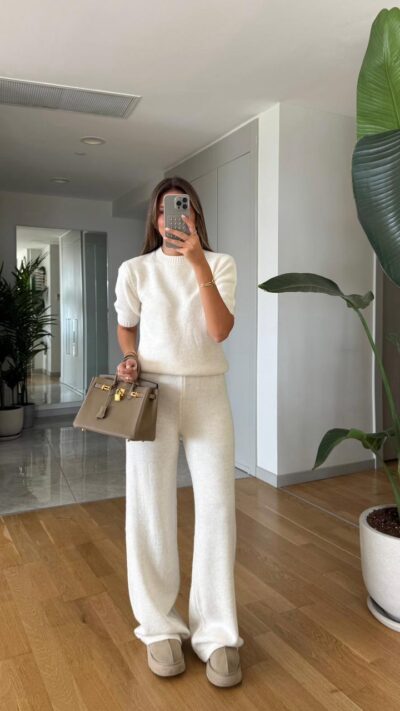 Molly Knitwear Set - Ecru