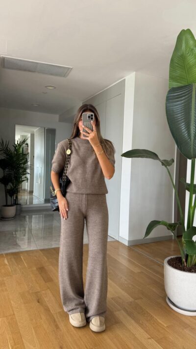 Molly Knitwear Set - Mink
