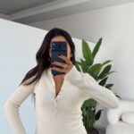 Ecru Snap Turtleneck Sweater