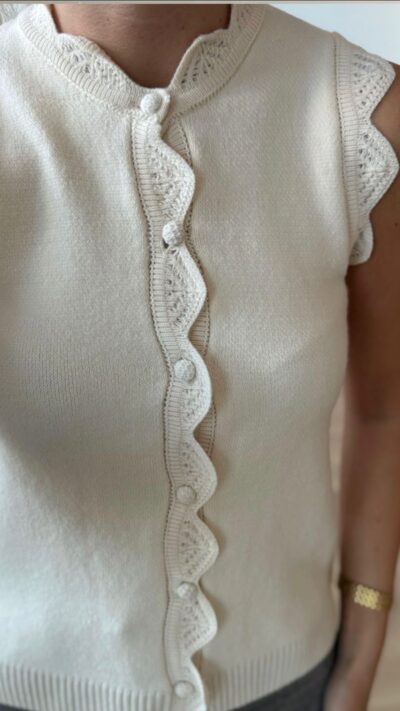 Doria Ecru Knitwear