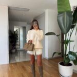 Lace Detailed Satin Shorts - Ecru