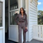 Brown Rumped Stitched Set