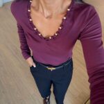 Oxidan Collar Beaded Blouse
