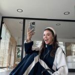 Navy Blue Beige Beaded Brand Model Modal Set