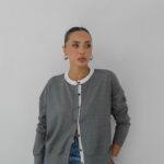 GREY COLLAR Colourful CARDIGAN