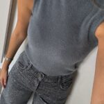 Stand Collar Bearded Sweater - Gray