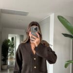 Diana Pocket Buttoned Cardigan - Brown