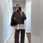 POPLIN SHIRT DETAILED KNITWEAR SET