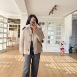 Emma Collar Fur Stamped Coat