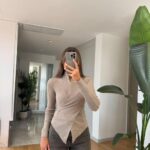 Bloom Button Detailed Knitwear - Mink